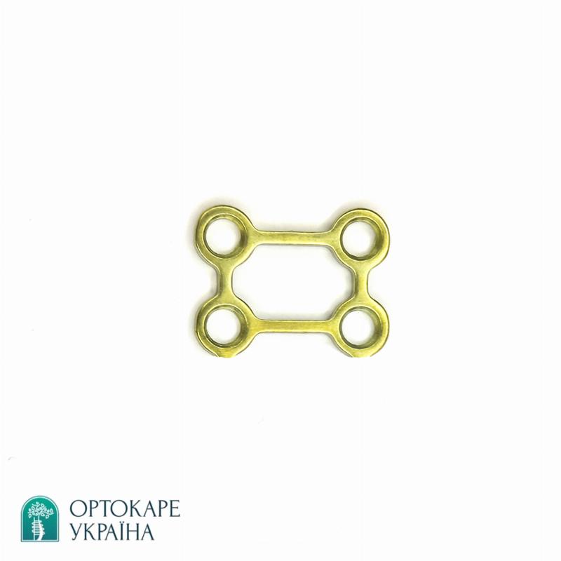 Прямокутна CAD-пластина з 4 отворами товщиною 1,0 мм